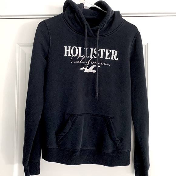 Hollister Tops - HOLLISTER CALIFORNIA SPELL OUT NAVY HOODIE